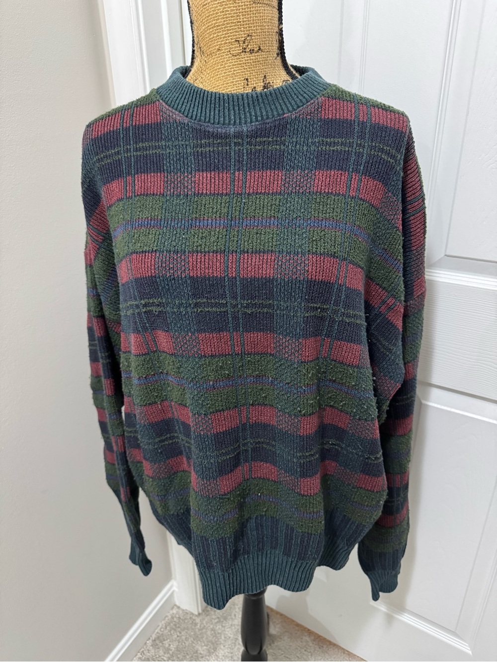 Vintage Plaid Sweater